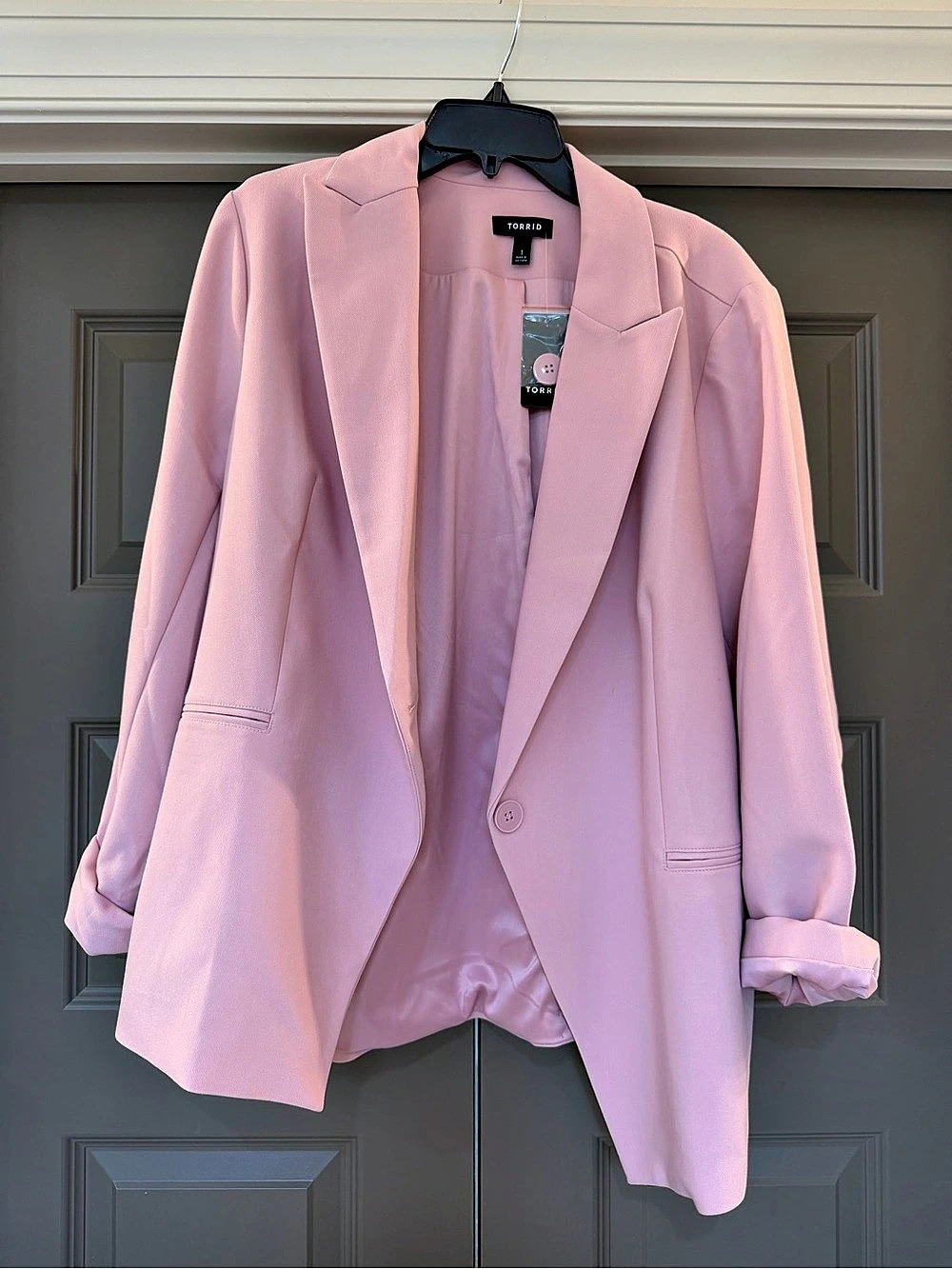 Torrid Studio Classic Blazer Pink 1X